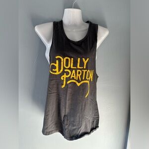Western and Co Dolly Parton Size Small Muscle T-shirt Gray
